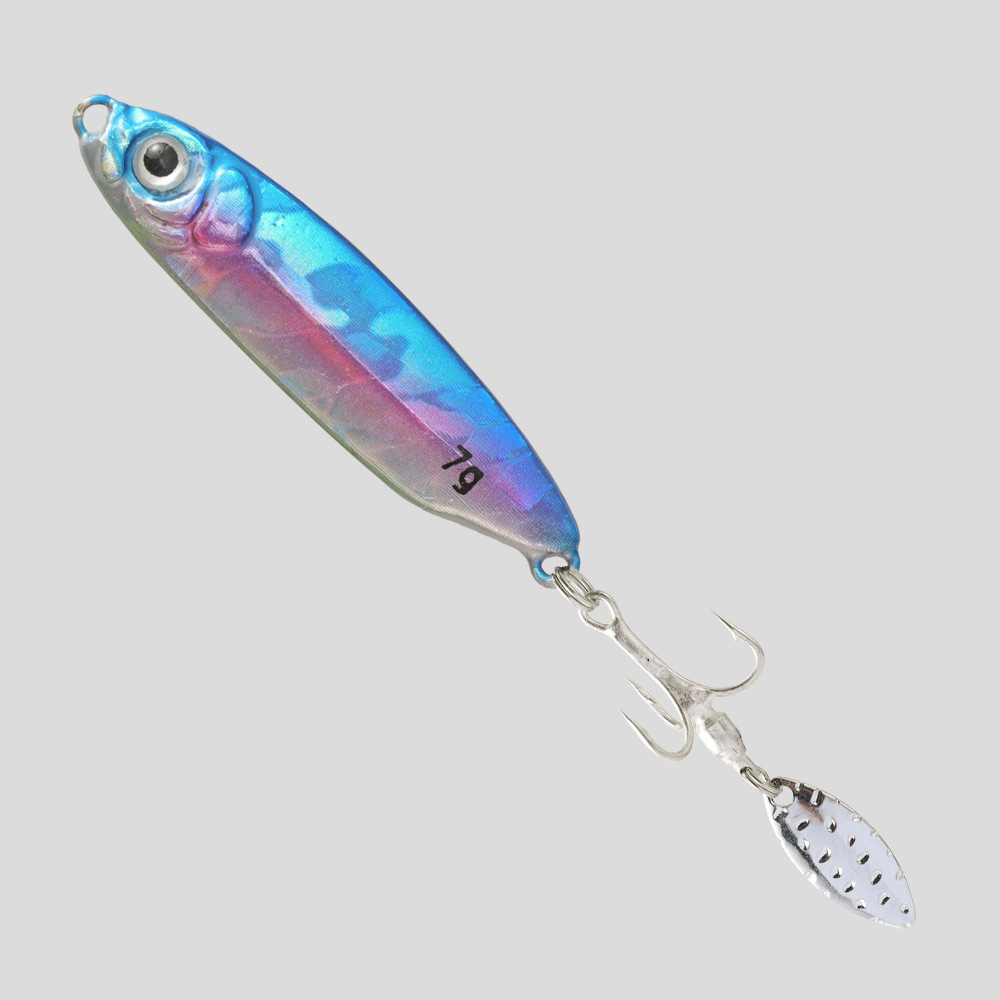 SKU-03-噪音片三本钩蓝色