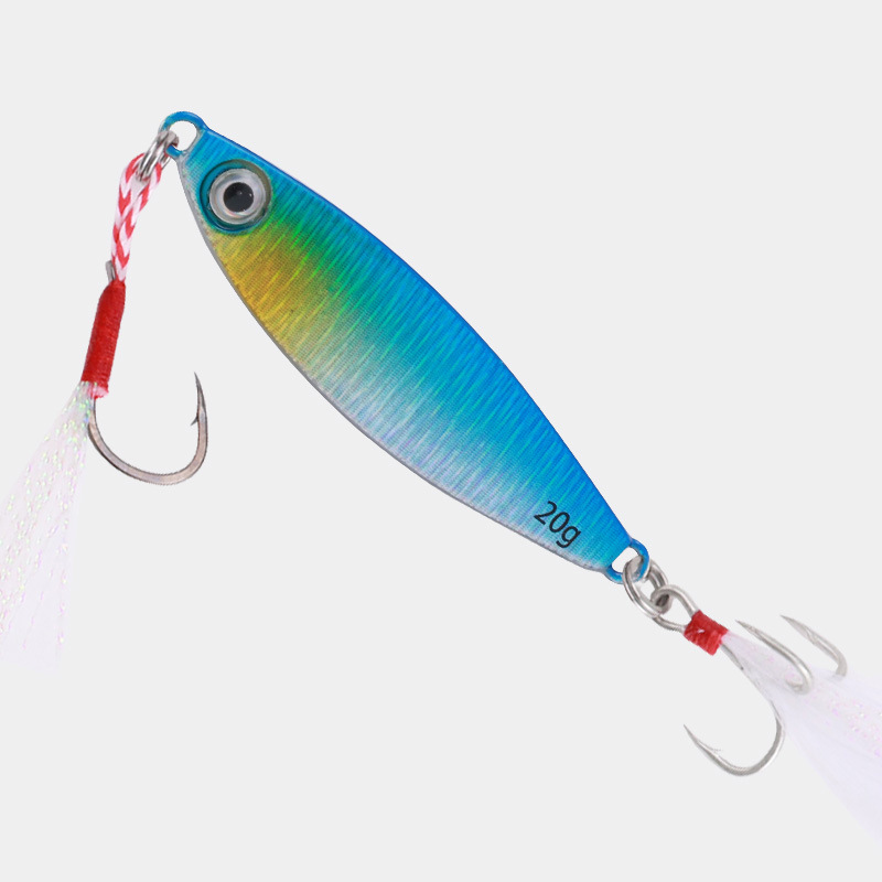 SKU-09-血槽三本钩+铁板钩蓝